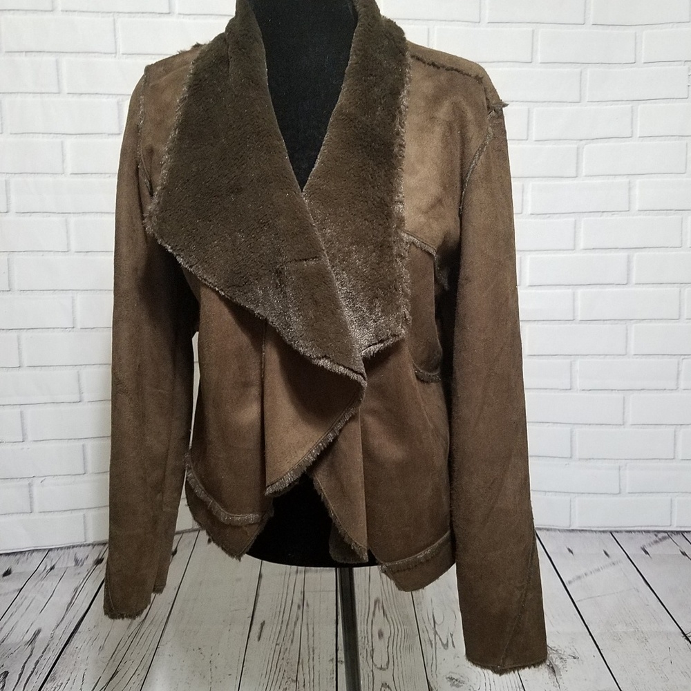 Faux suede jacket